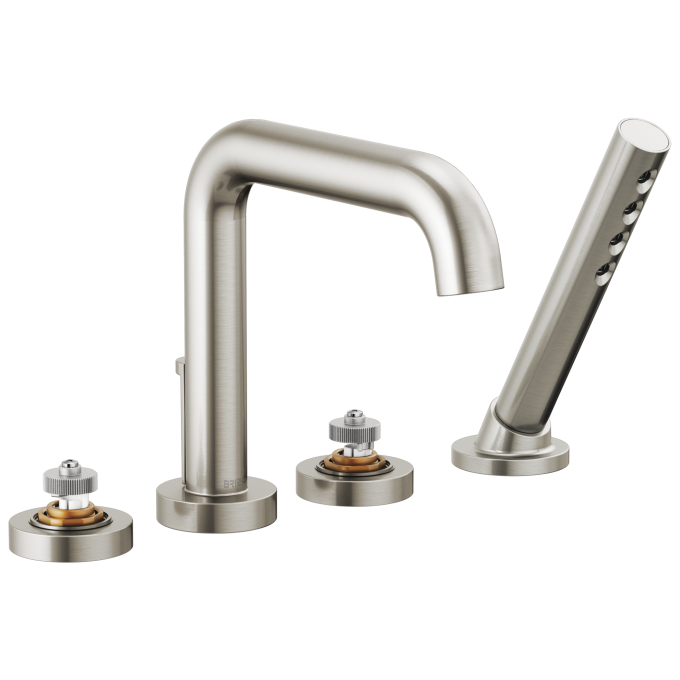 BRIZO Litze Roman Tub with Handshower - Less Handles — Luxe Nickel