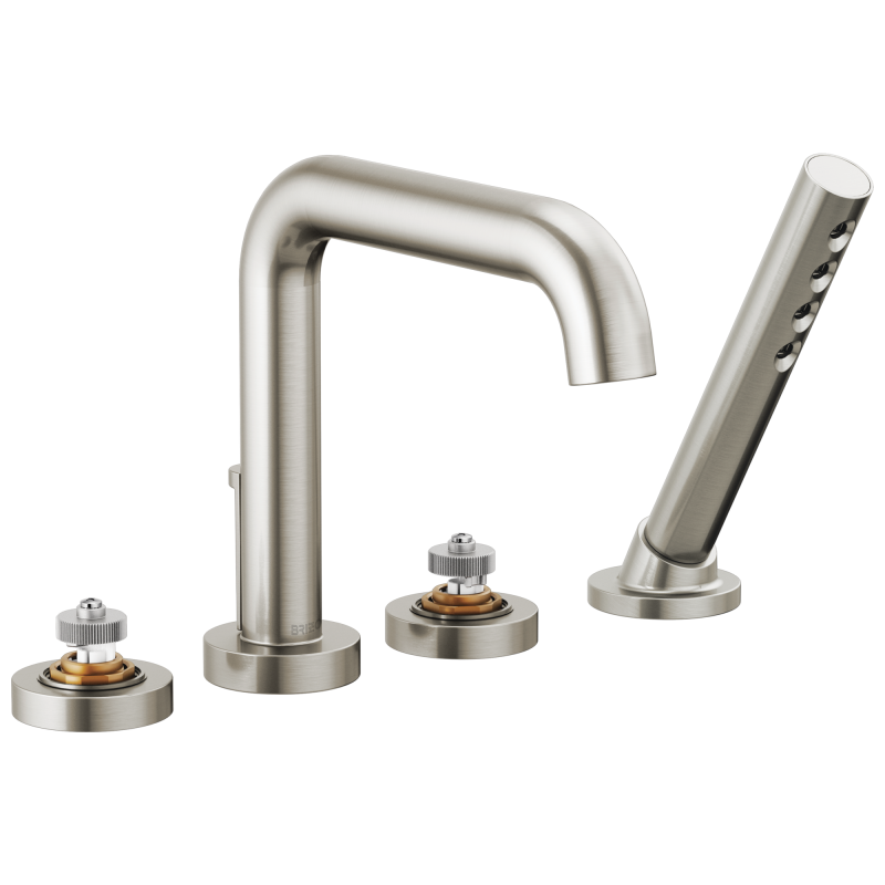 BRIZO Litze Roman Tub with Handshower - Less Handles — Luxe Nickel