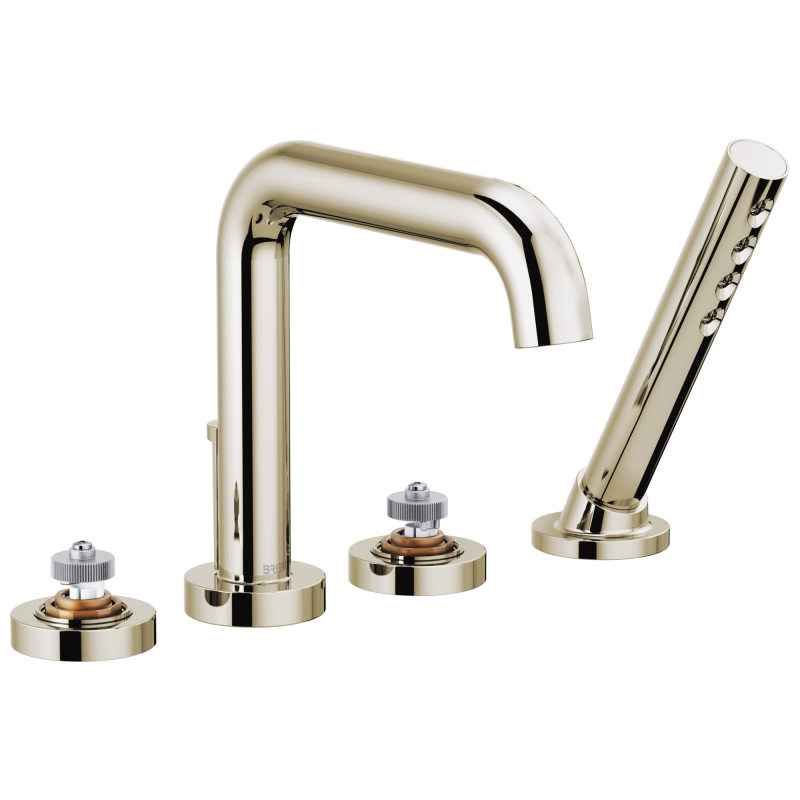 BRIZO Litze Roman Tub with Handshower - Less Handles — Polished Nickel