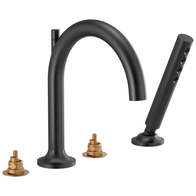BRIZO Jason Wu for BRIZO Roman Tub Faucet with Handshower - Less Handles — Matte Black