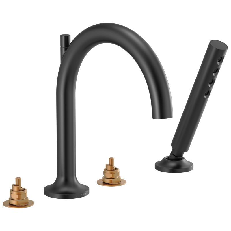 BRIZO Jason Wu for BRIZO Roman Tub Faucet with Handshower - Less Handles — Matte Black