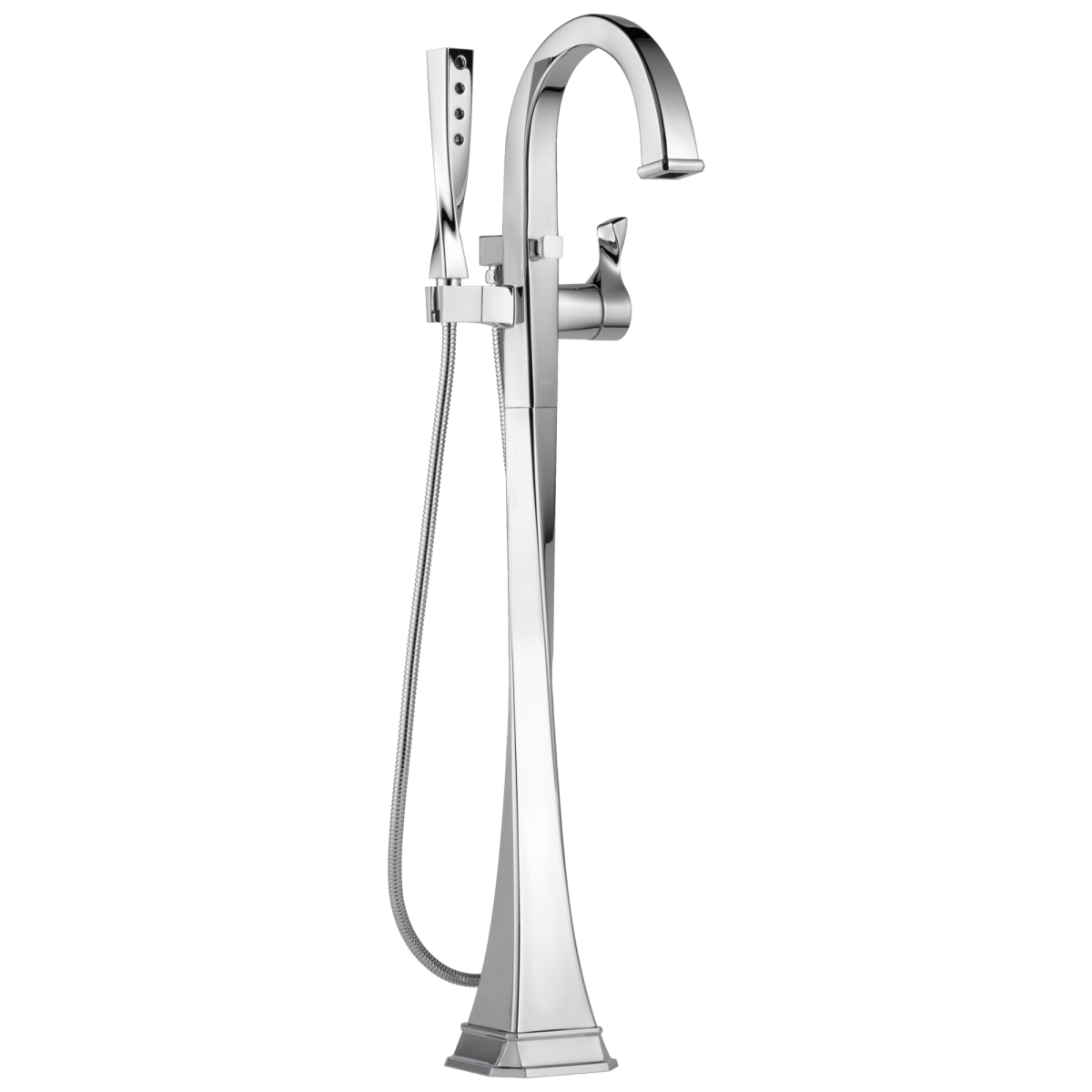 BRIZO Virage Single-Handle Freestanding Tub Filler — Chrome