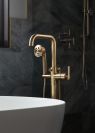 BRIZO Litze TempAssure Thermostatic Valve with 3-Function Diverter Trim - Less Handles — Luxe Gold