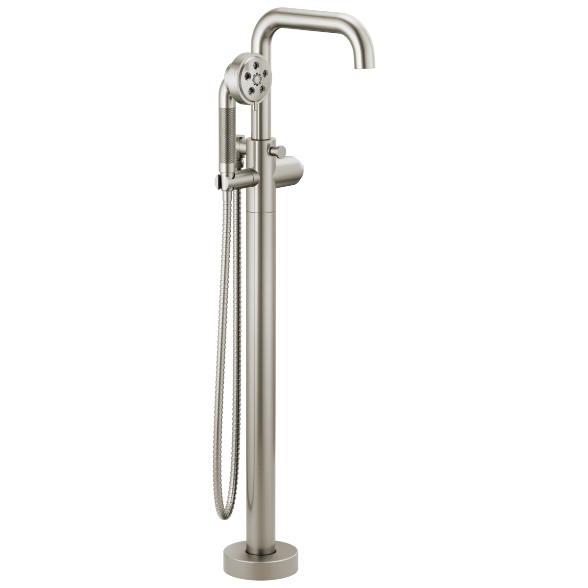 BRIZO Litze Single-Handle Freestanding Tub Filler - Less Handle — Luxe Nickel