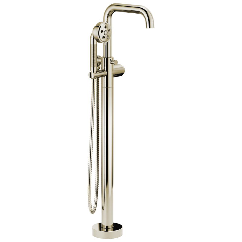 BRIZO Litze Single-Handle Freestanding Tub Filler - Less Handle — Polished Nickel