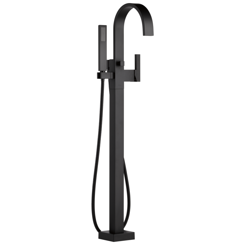 BRIZO Siderna Single-Handle Freestanding Tub Filler — Matte Black