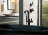 BRIZO Siderna Single-Handle Freestanding Tub Filler — Matte Black