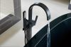 BRIZO Siderna Single-Handle Freestanding Tub Filler — Matte Black