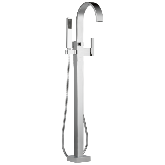 BRIZO Siderna Single-Handle Freestanding Tub Filler — Chrome