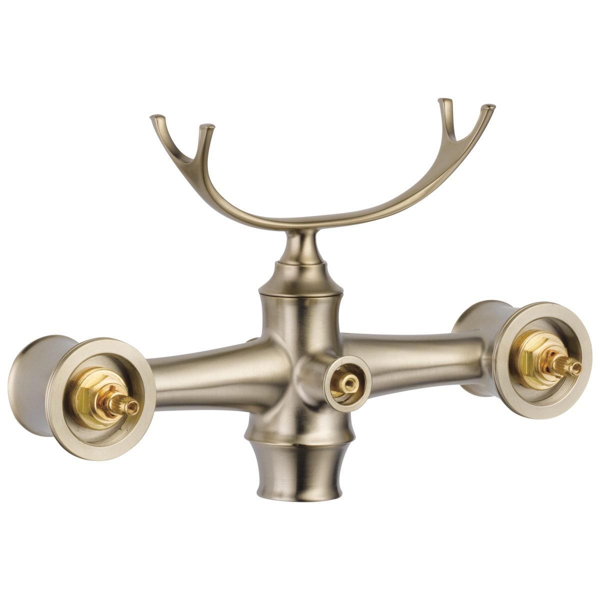 BRIZO Traditional Two-Handle Freestanding Tub Filler Body Assembly Trim - Less Handles — Brushed Nickel