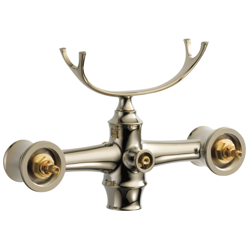 BRIZO Traditional Two-Handle Freestanding Tub Filler Body Assembly Trim - Less Handles — Polished Nickel