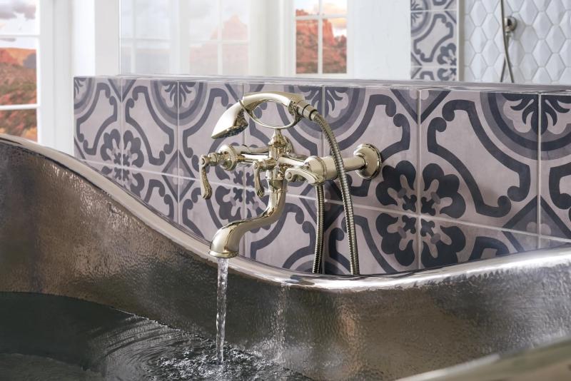 BRIZO Traditional Two-Handle Freestanding Tub Filler Body Assembly Trim - Less Handles — Polished Nickel