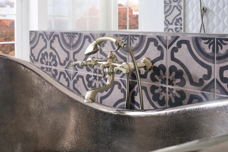 BRIZO Traditional Two-Handle Freestanding Tub Filler Body Assembly Trim - Less Handles — Polished Nickel