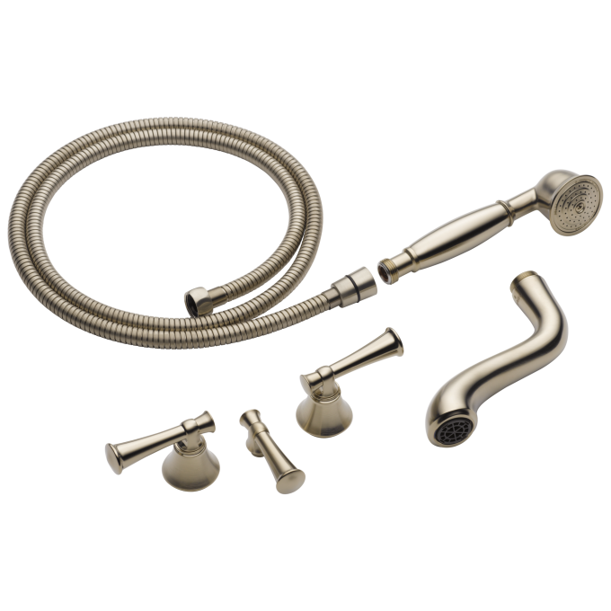 BRIZO Baliza Two-Handle Tub Filler Trim Kit — Brushed Nickel