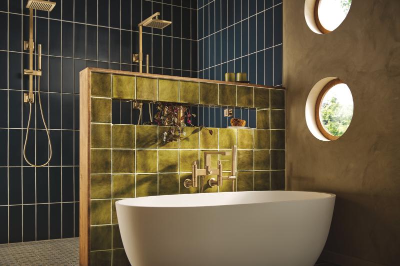 BRIZO Kintsu Single-Function Handshower — Luxe Gold