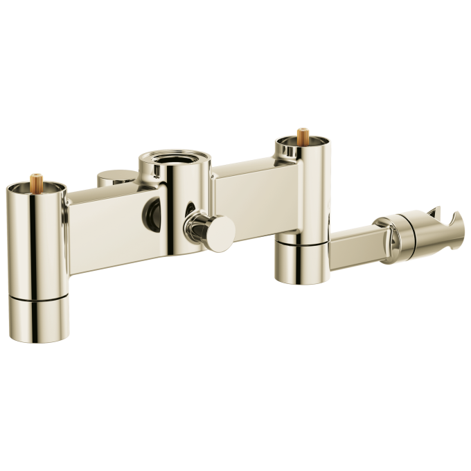 BRIZO Frank Lloyd Wright Two-Handle Tub Filler Body Assembly - Less Handles — Polished Nickel