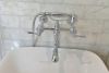BRIZO Traditional Two-Handle Freestanding Tub Filler Body Assembly Trim - Less Handles — Chrome