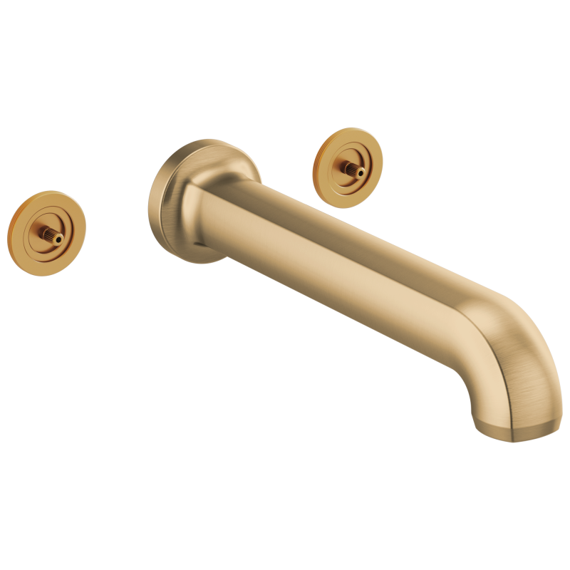 BRIZO Kintsu Two Handle Wall Mount Tub Filler — Luxe Gold