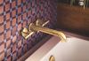 BRIZO Roccesco Two Handle Wall Mount Tub Filler - Less Handles — Luxe Gold