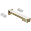 BRIZO Frank Lloyd Wright Two-Handle Wall Mount Tub Filler - Less Handles — Polished Nickel