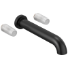 BRIZO Litze Two-Handle Wall Mount Tub Filler - Less Handles — Matte Black