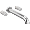 BRIZO Litze Two-Handle Wall Mount Tub Filler - Less Handles — Chrome