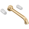BRIZO Beauclere Two Handle Wall Mount Tub Filler - Less Handles — Polished Gold