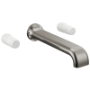 BRIZO Allaria Two-Handle Wall Mount Tub Filler - Less Handles — Brilliance Black Onyx