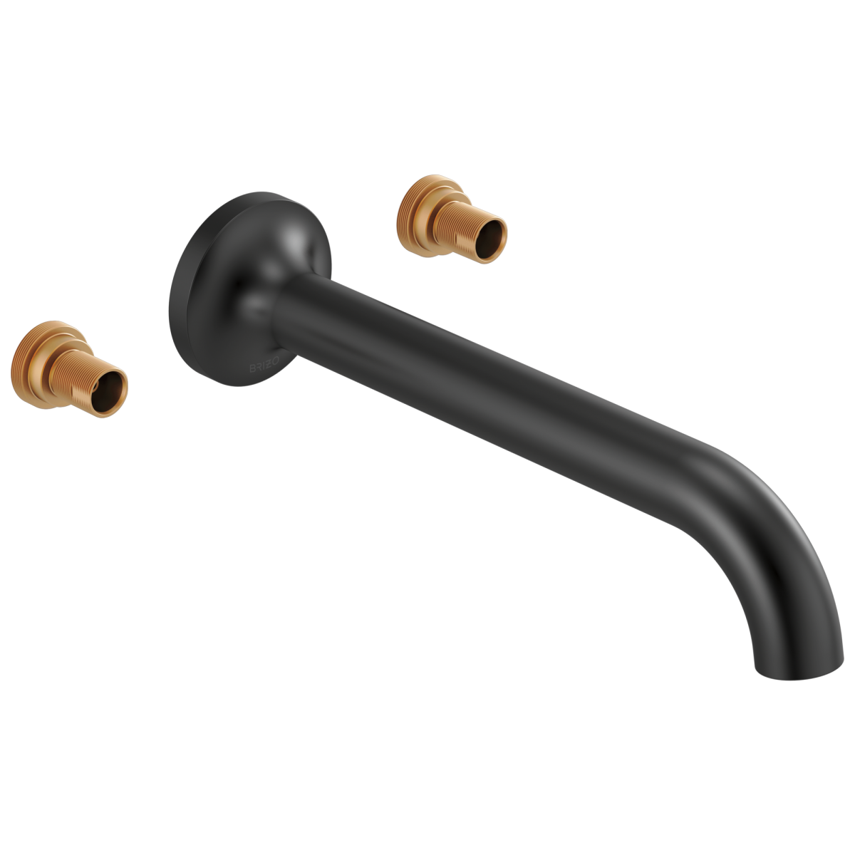 BRIZO Jason Wu for BRIZO Two-Handle Wall Mount Tub Filler - Less Handles — Matte Black