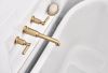 BRIZO Invari Two-Handle Wall Mount Tub Filler - Less Handles — Luxe Gold