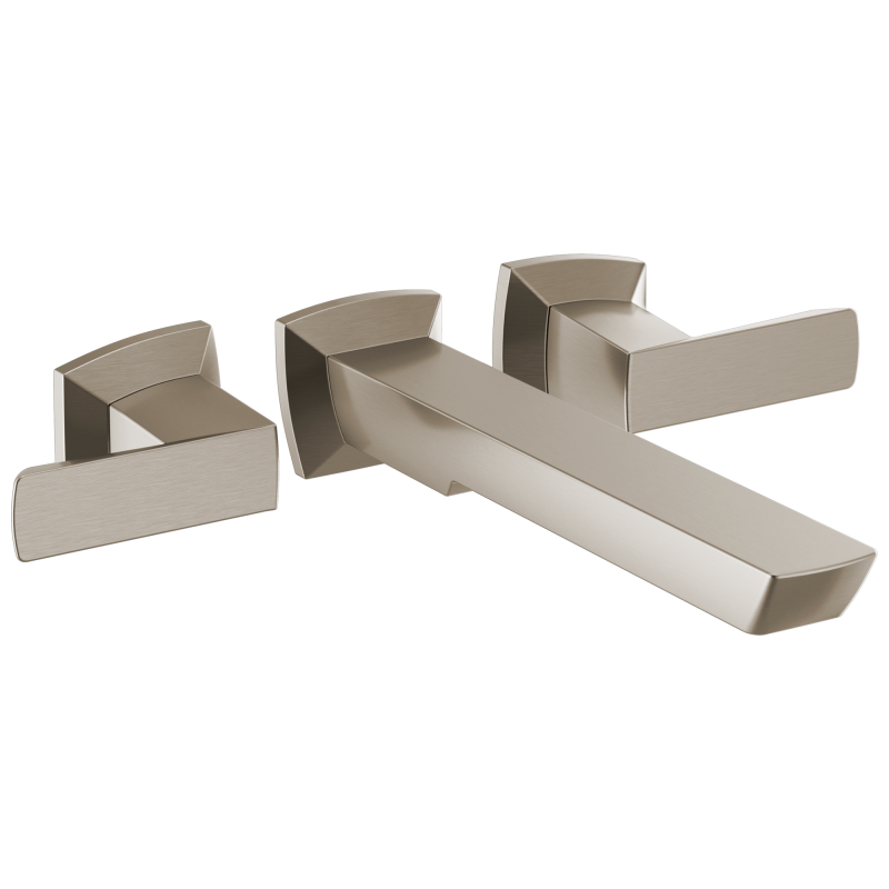 BRIZO Vettis Two-Handle Wall Mount Tub Filler — Luxe Nickel