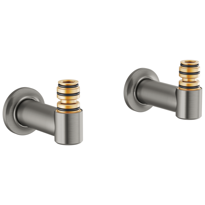 BRIZO Frank Lloyd Wright Wall Mount Tub Filler Unions — Luxe Steel