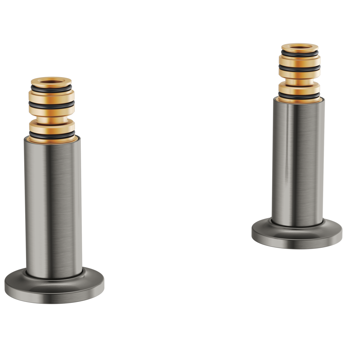 BRIZO Frank Lloyd Wright Deck Mount Tub Filler Unions — Luxe Steel