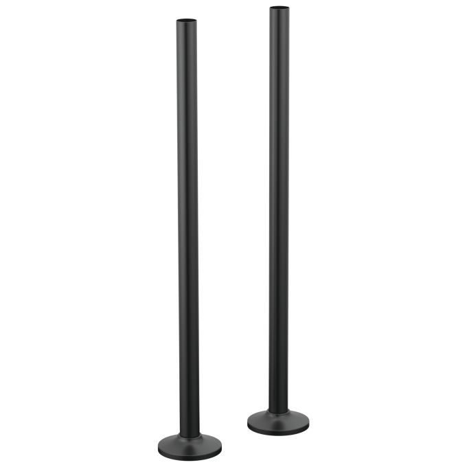 BRIZO Kintsu Floor Mount Tub Filler Unions — Matte Black