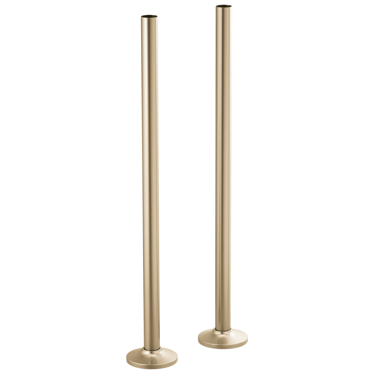 BRIZO Kintsu Floor Mount Tub Filler Unions — Luxe Gold