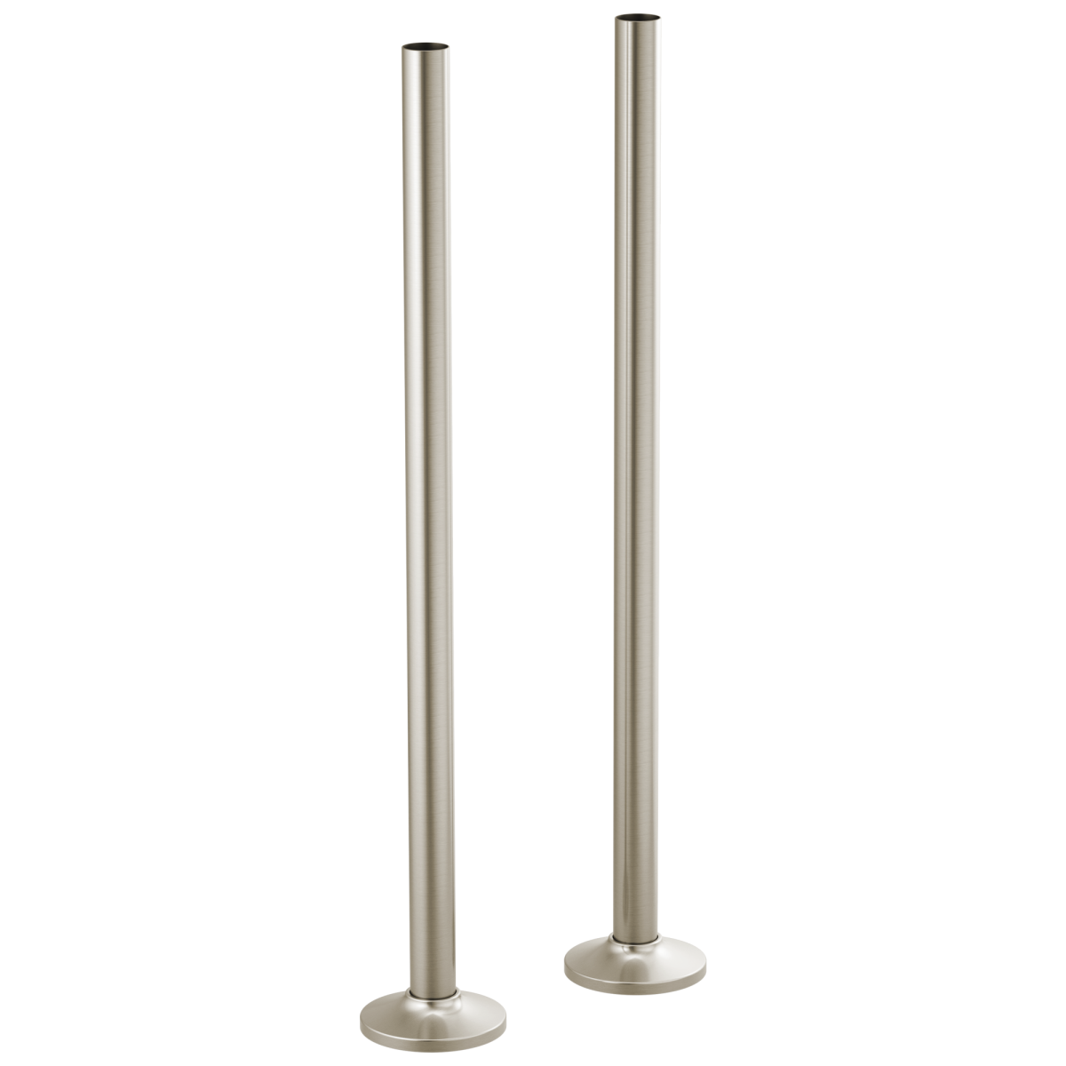 BRIZO Kintsu Floor Mount Tub Filler Unions — Luxe Nickel
