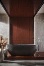 BRIZO Kintsu Floor Mount Tub Filler Unions — Chrome