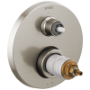 BRIZO Litze TempAssure Thermostatic Valve with 3-Function Diverter Trim - Less Handles — Luxe Nickel