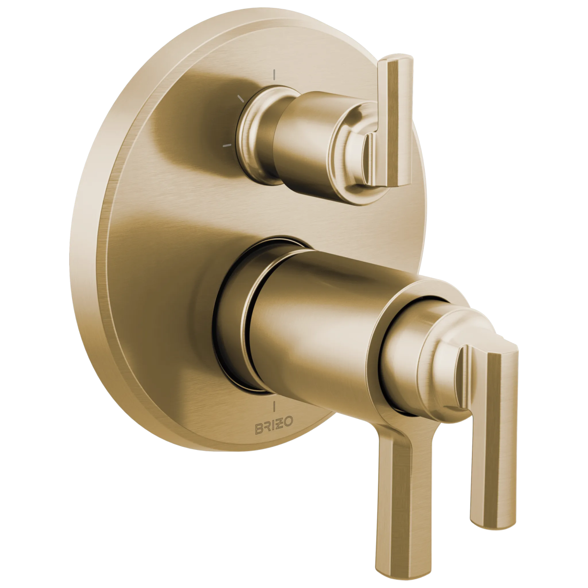 BRIZO Levoir Tempassure Thermostatic Valve With Integrated 3-Function Diverter Trim — Luxe Gold