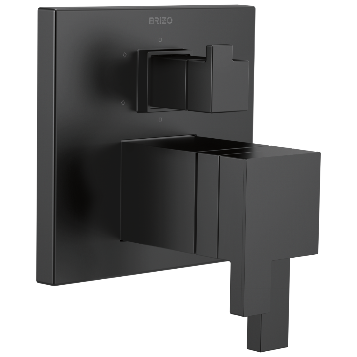 BRIZO Siderna TempAssure Thermostatic Valve with Integrated 6-Function Diverter Trim — Matte Black