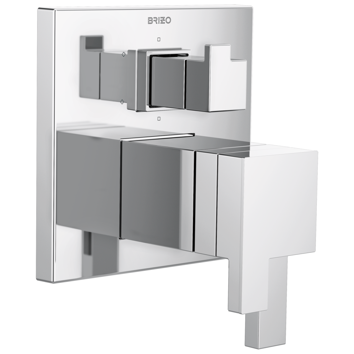 BRIZO Siderna TempAssure Thermostatic Valve with Integrated 6-Function Diverter Trim — Chrome