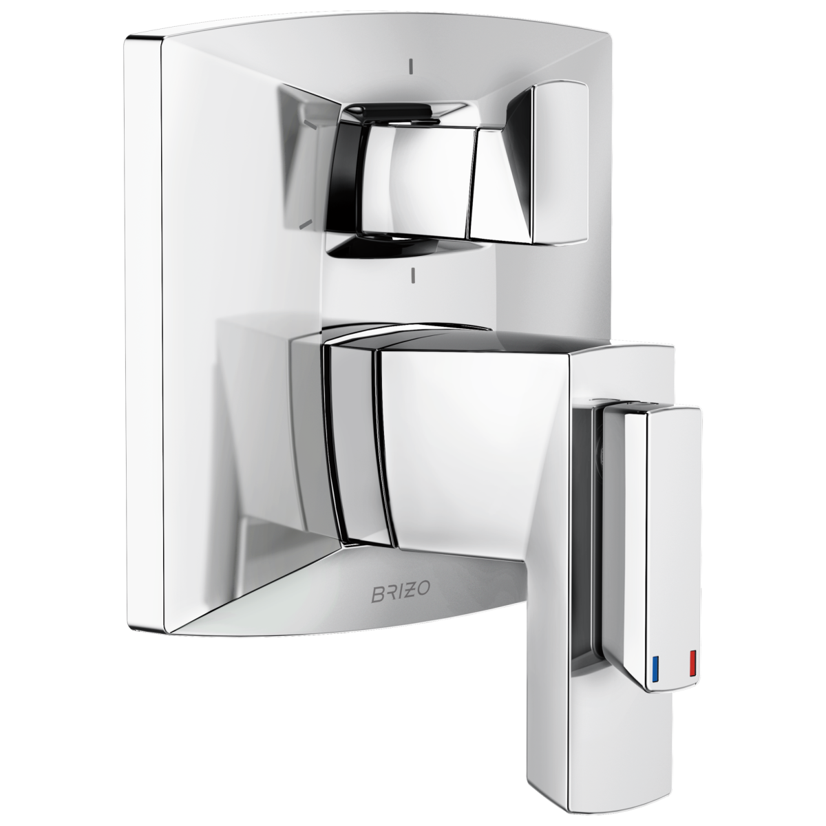 BRIZO Vettis Tempassure Thermostatic Valve With Integrated 6-Function Diverter Trim — Chrome