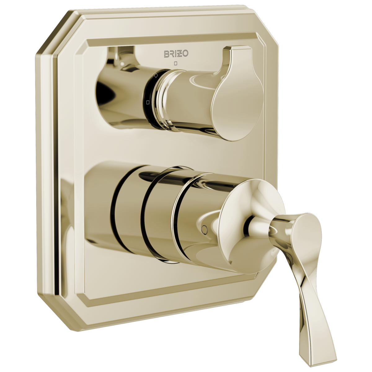 BRIZO Virage Pressure Balance Valve with Integrated 3-Function Diverter Trim — Polished Nickel