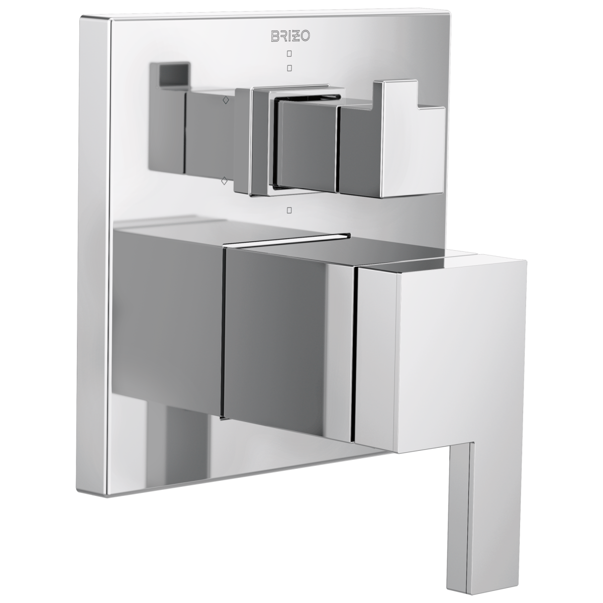 BRIZO Siderna Pressure Balance Valve with Integrated 6-Function Diverter Trim — Chrome