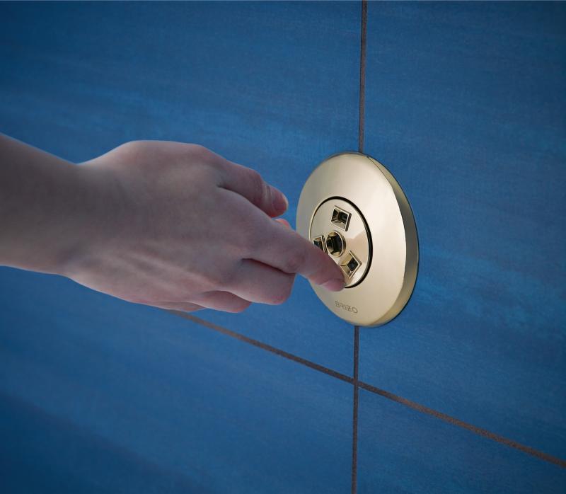 BRIZO Essential Shower Hydrachoice Max Round Body Spray Trim — Polished Nickel