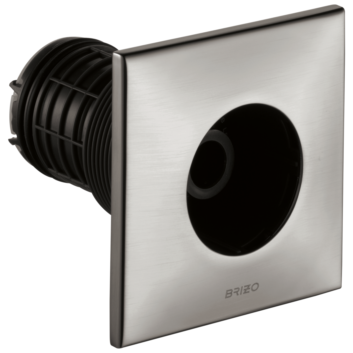 BRIZO Essential Shower Hydrachoice Max Square Body Spray Trim — Luxe Steel