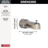 DELTA Universal Showering Components Diverter Tub Spout - Handshower — Stainless