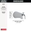 DELTA Universal Showering Components Diverter Tub Spout — Chrome