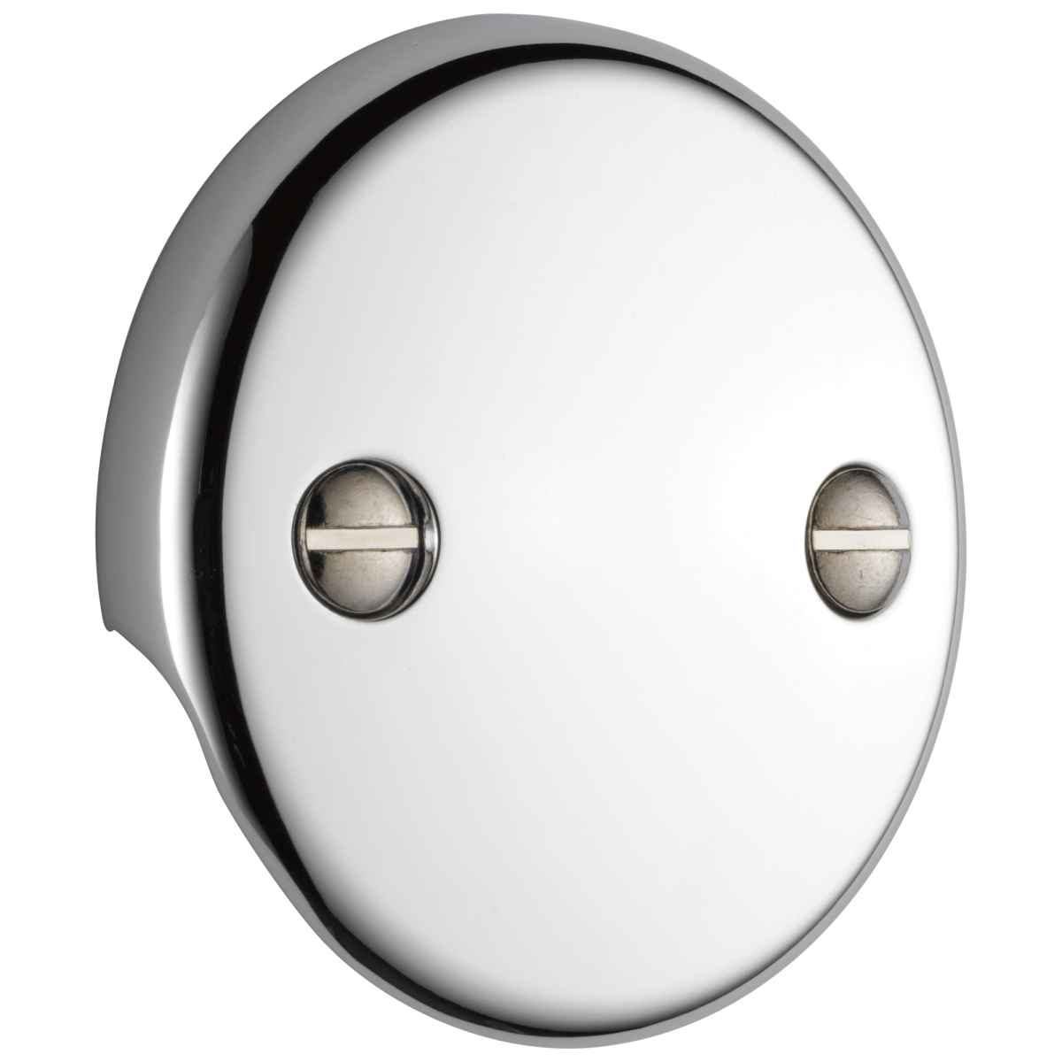 DELTA Universal Showering Components Overflow Plate - 2 Hole Tub Drain — Chrome