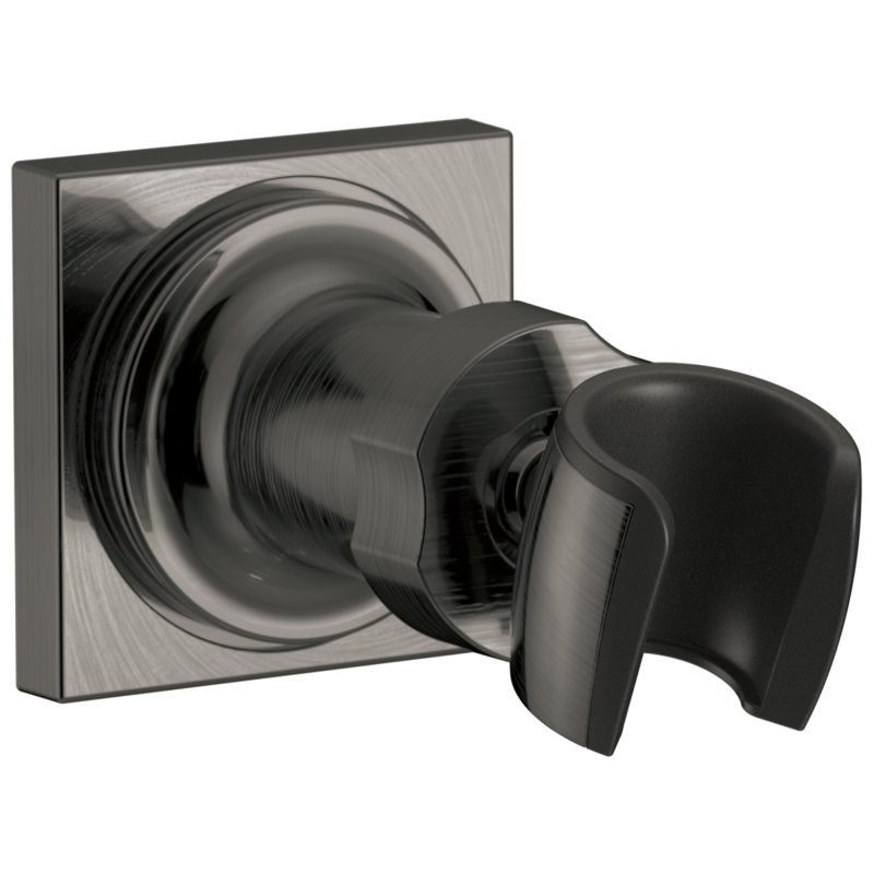 DELTA Universal Showering Components Adjustable Wall Mount for Hand Shower — Lumicoat® Black Stainless